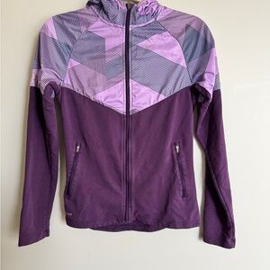 Nike Women's Purple zip up running jacket